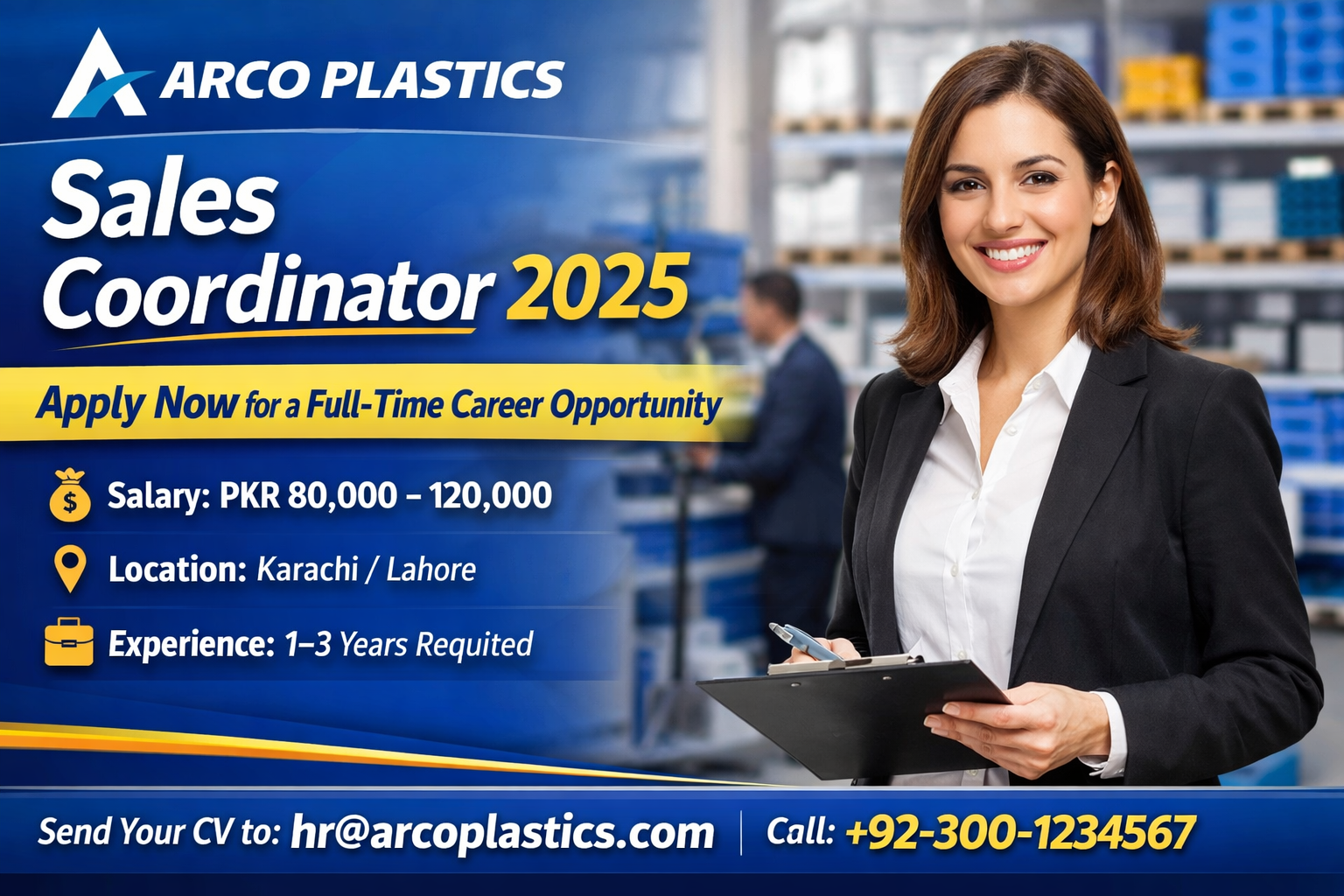 Arco Plastics Jobs Sales Coordinator 2025 Join Now