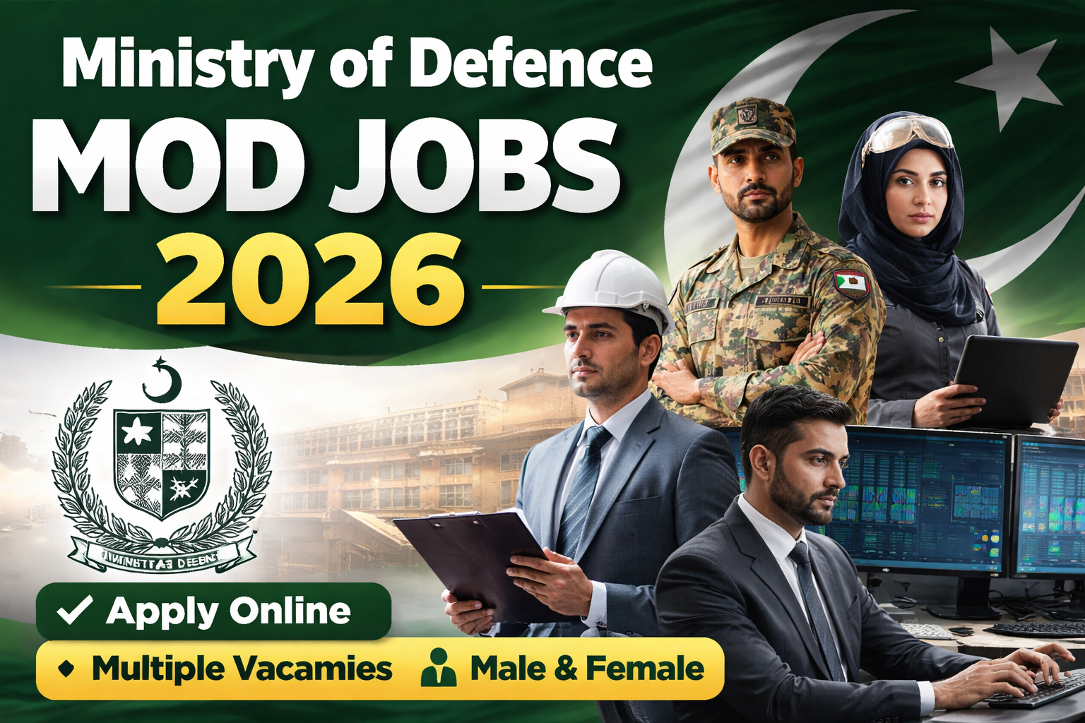 Ministry of Defence MOD Jobs 2026 – Latest MOD Civilian & Technical Career Opportunities in Pakistan