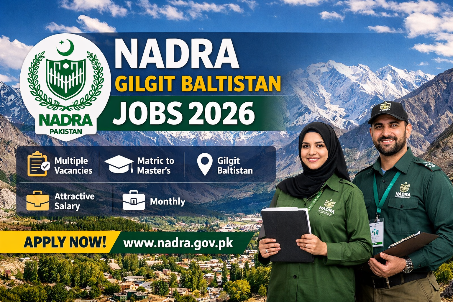NADRA Gilgit Baltistan Jobs 2026