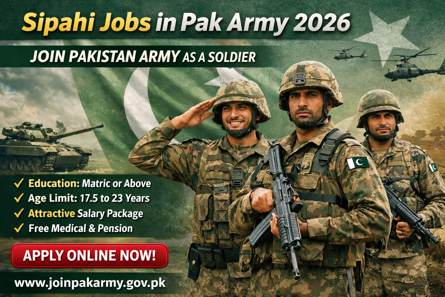 Sipahi Jobs in Pak Army 2026