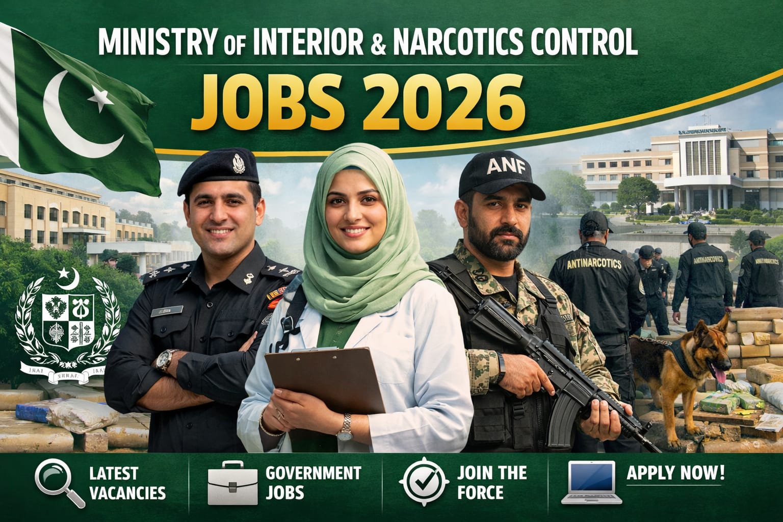 Ministry of Interior & Narcotics Control Jobs 2026